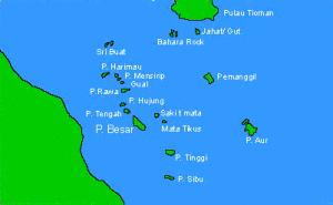 Malaysia Bootscharter: Überblick über das Charter-Revier, die Inselwelt um Pulau Tioman