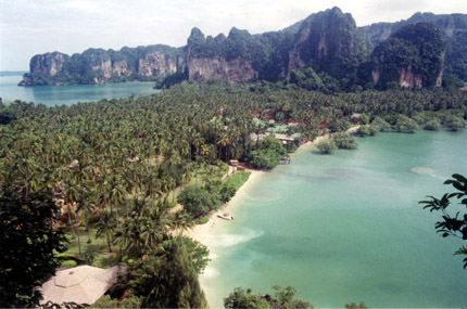 Thailand Bootscharter - Railay Beach in der Bucht von Krabi