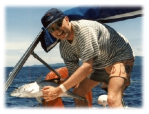 Seychellen Bootscharter - Schon nach wenigen Minuten hat ein Thunfisch angebissen
